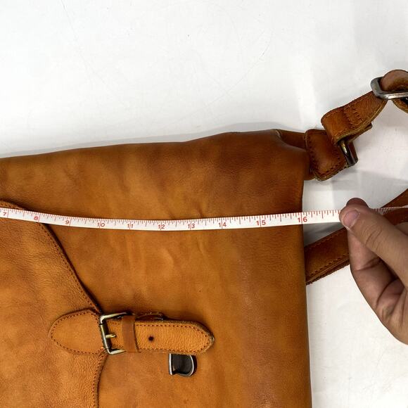 Brown leather backpack - Picture 7 of 7